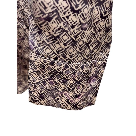Antropologie Mystree Lavender Button Shirt Size L Satin - Picture 7 of 9